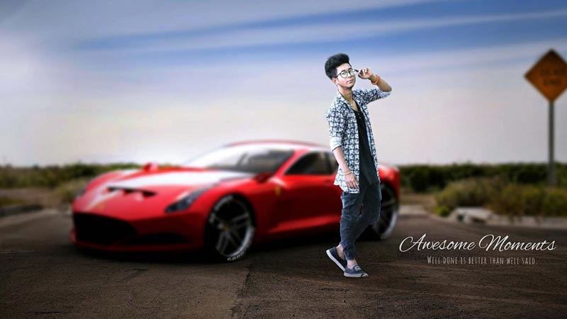 Picsart Tutorial Stylish Boy Car Lover Editing