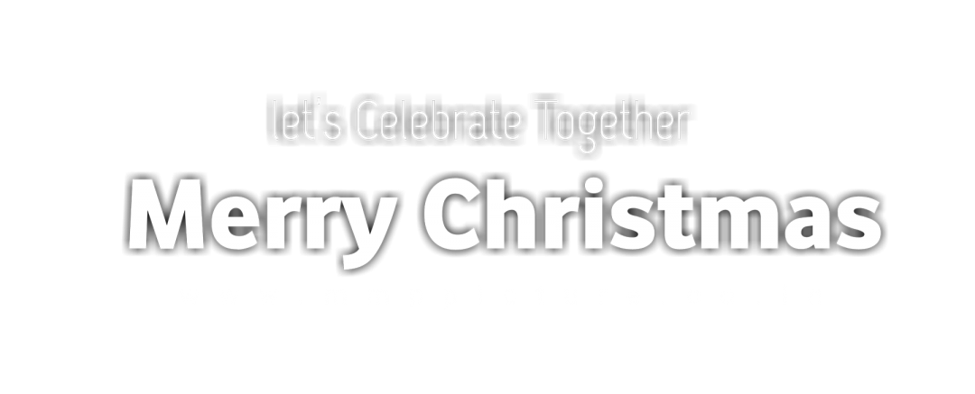 Merry Christmas Stylish Transparent PNG Text
