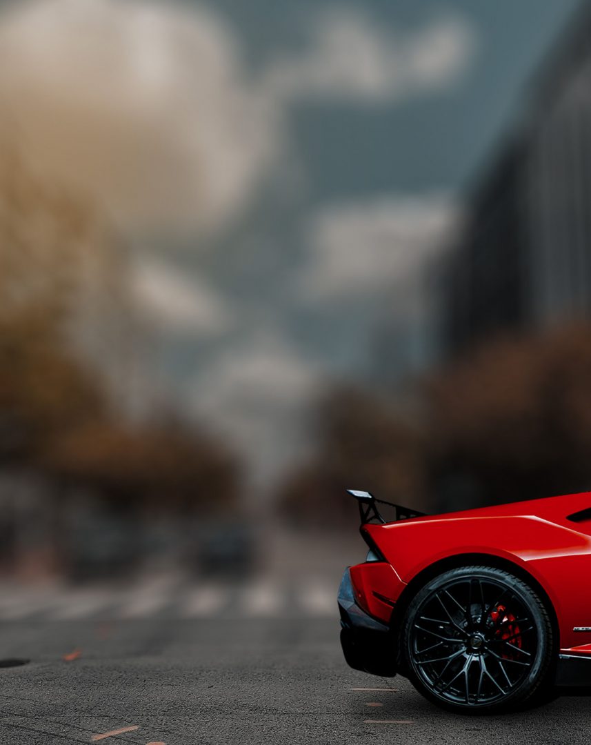 Red Car CB Blur Background Free Stock Image