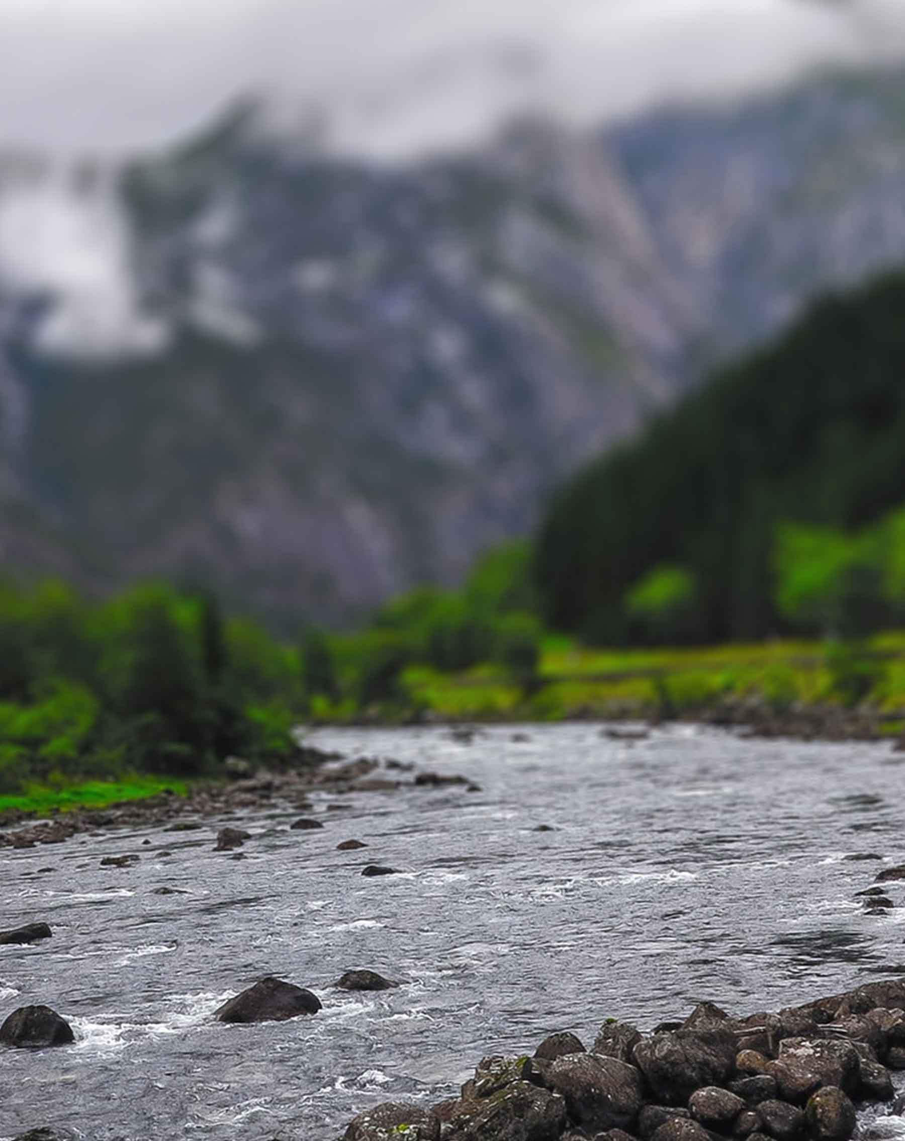 River And Mountain Beautiful Background Free Stock [ Download ]