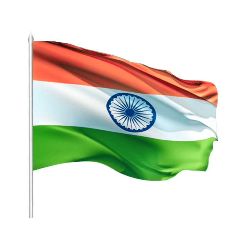 Waving Indian Flag PNG Full HD Image Transparent