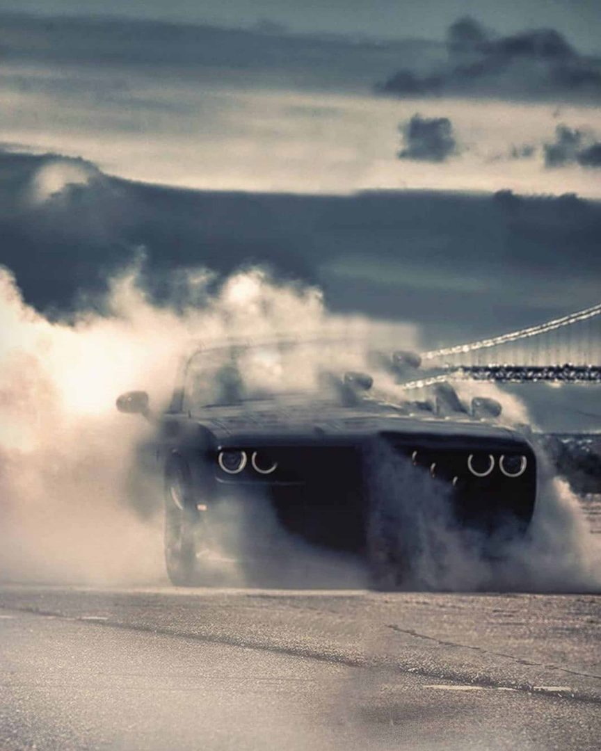 Drift Car Smoke Snapseed Background Free Stock Image 