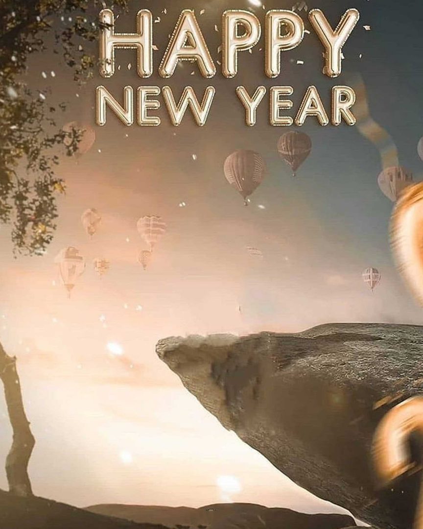 Happy New Year PicsArt Background Free Stock Image