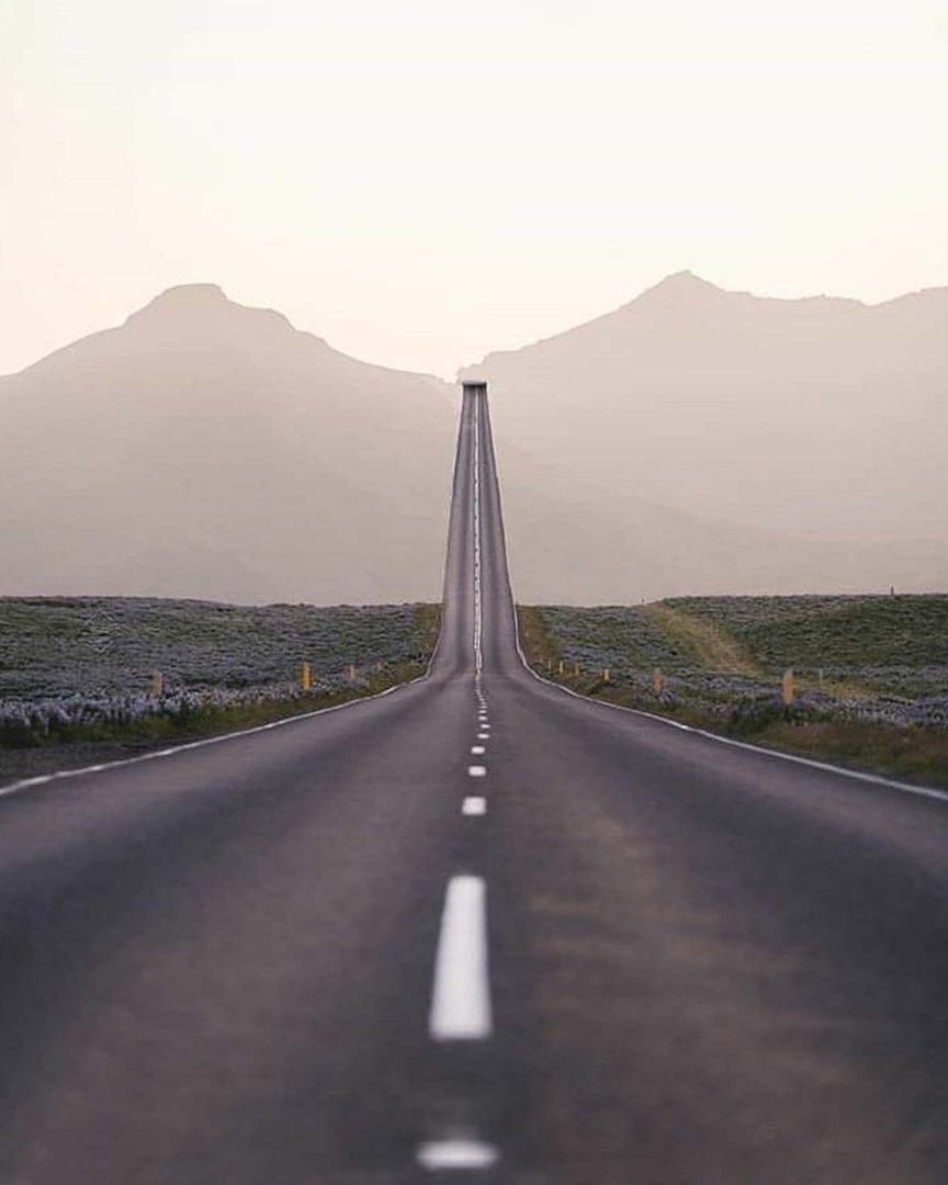 Highway Over The Mountain PicsArt Background Free Stock Image
