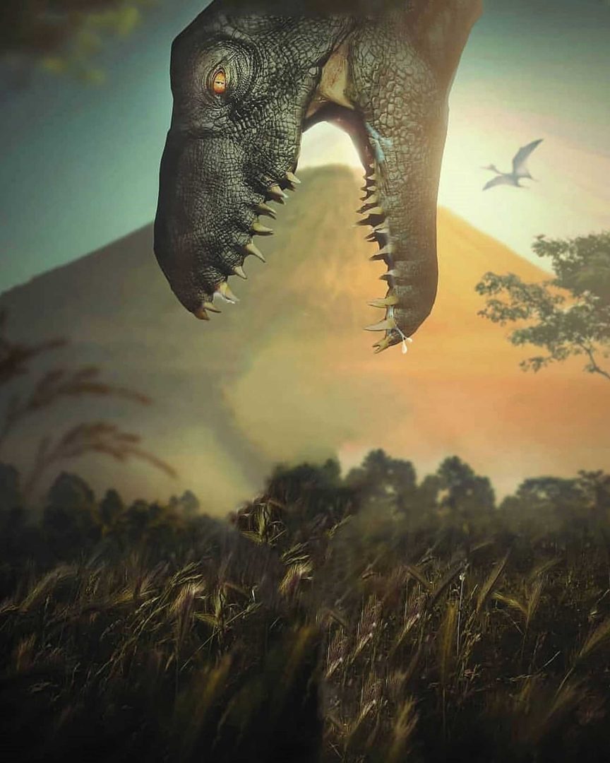 Tyrannosaurus PicsArt Background Free Stock Image