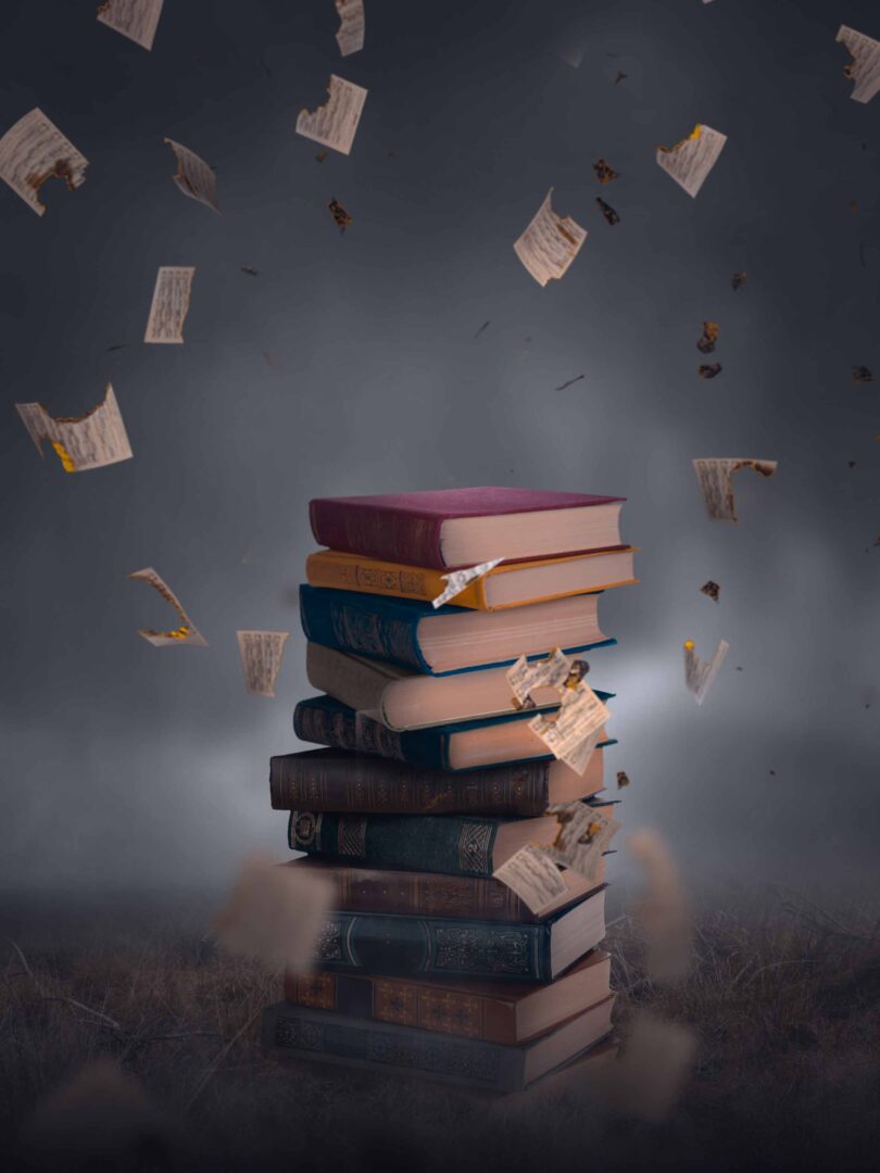 Books Paper Flying CB Background For Photo Editing