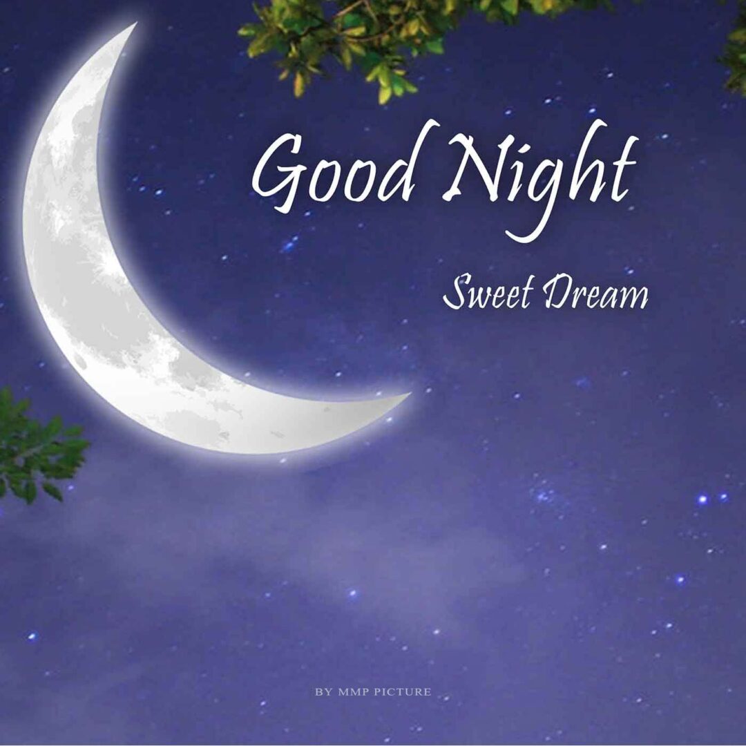 Beautiful Moon Good Night Image For WhatsApp Wishing